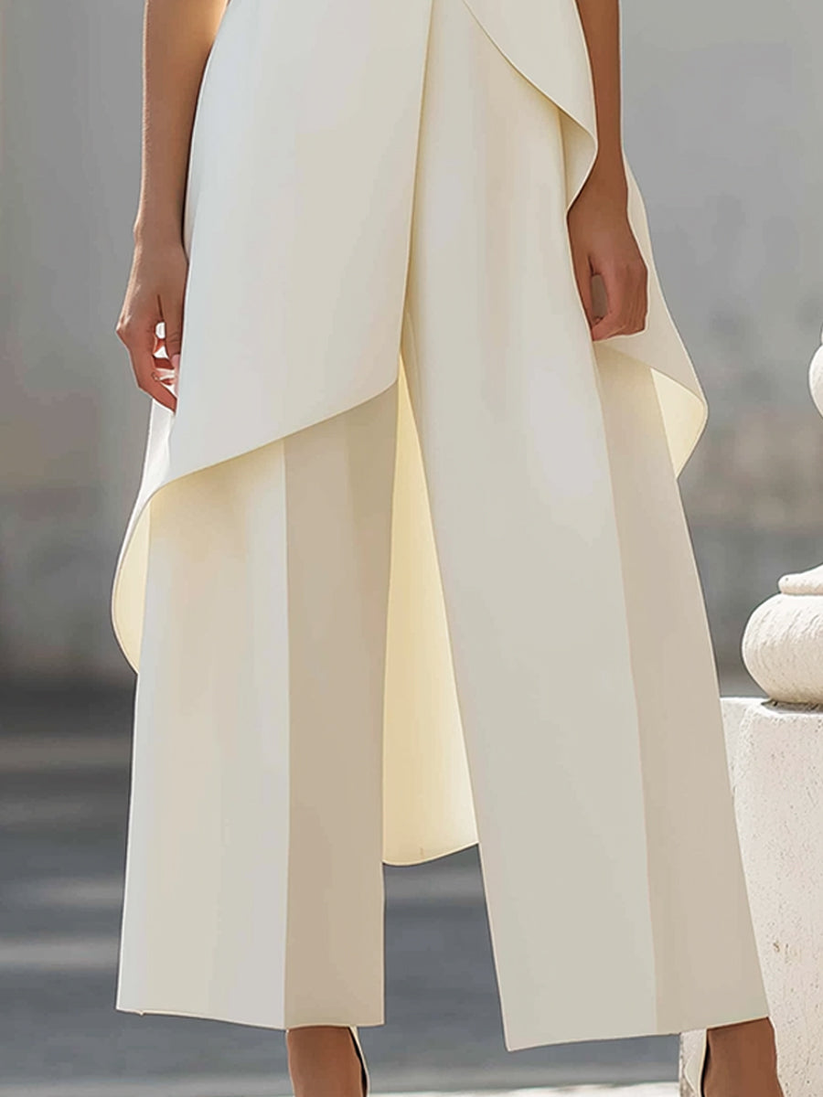 Florence | Layered High-Neck Midi Dress