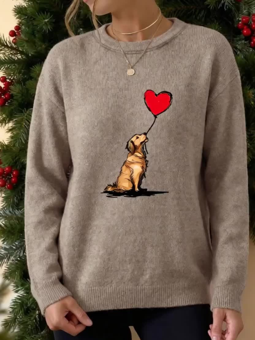 Poppy | Dog Heart Sweater