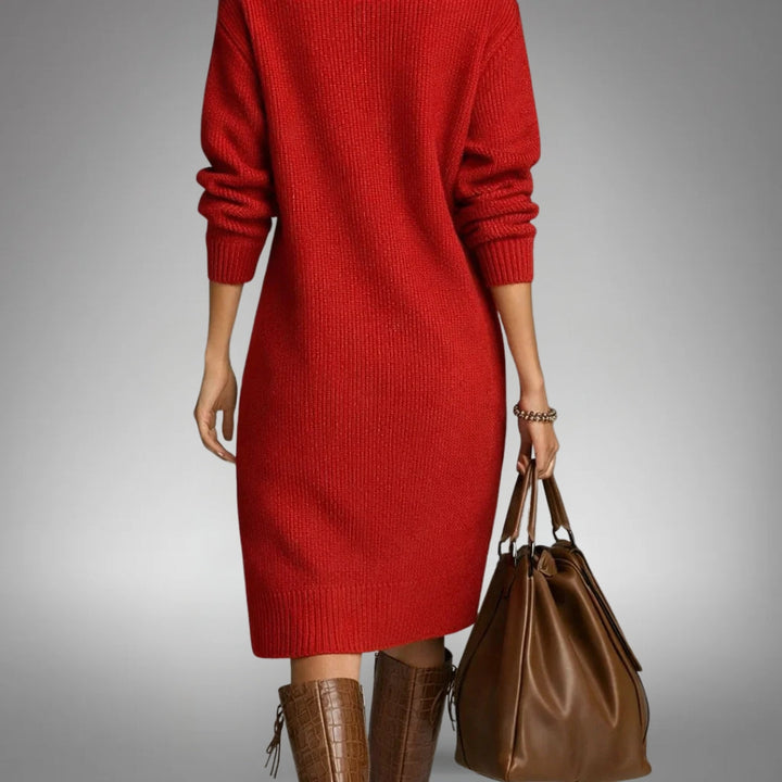 Olivia | Button Sweater Dress
