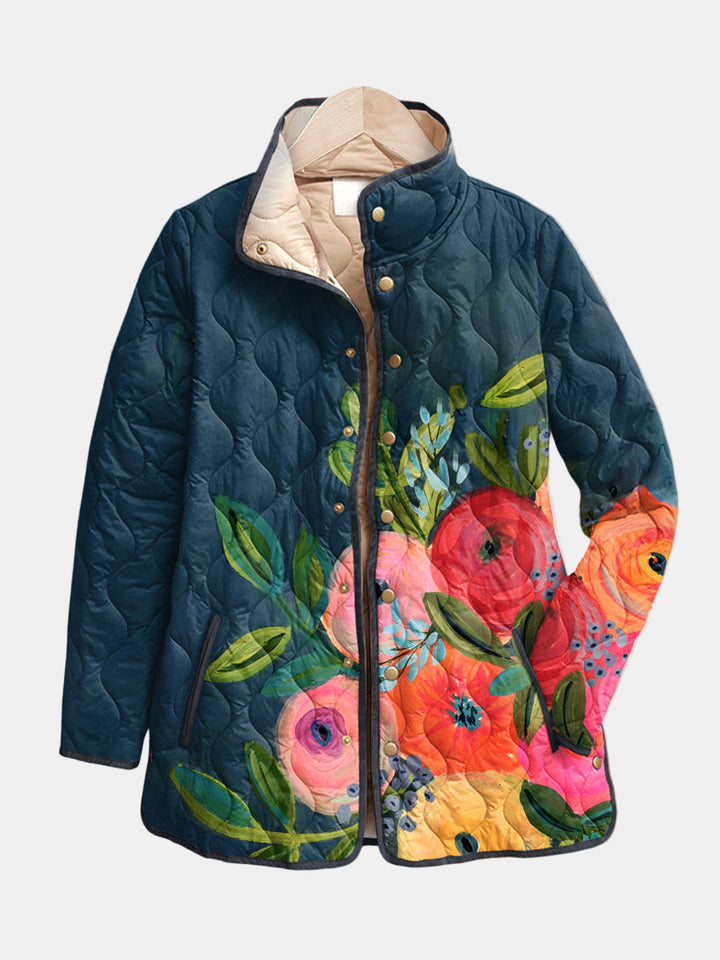 Maribel | Floral Quilted Jacket