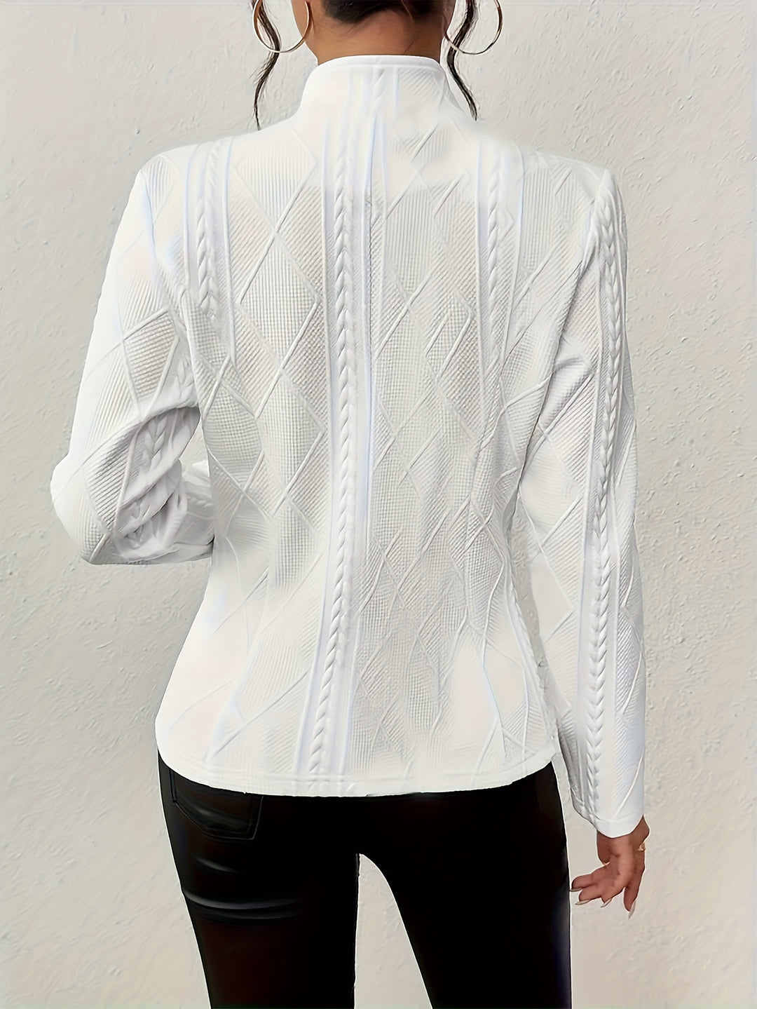 Vera | Textured Button Blazer