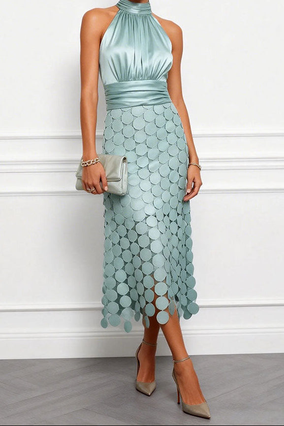 Lucia | Halter Midi Dress