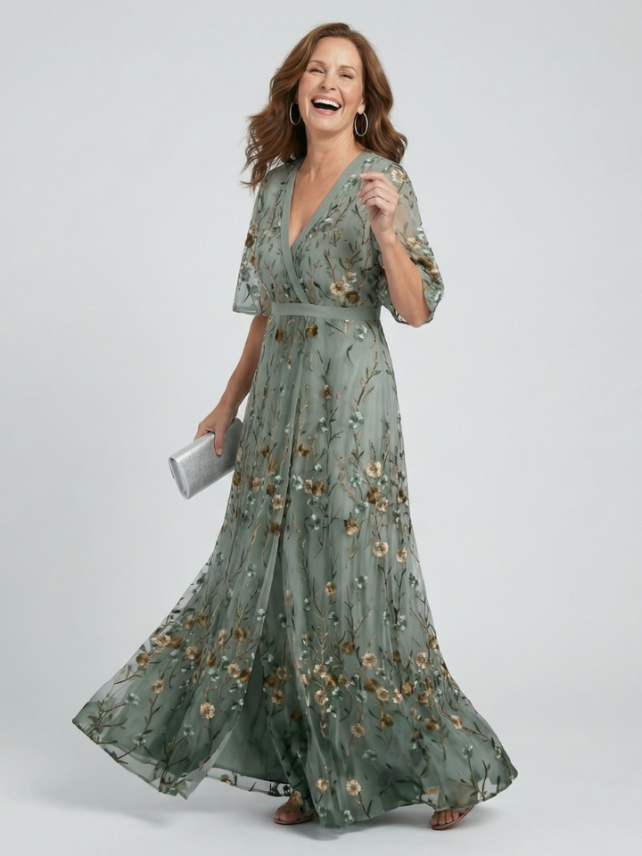 Viviana | Floral Wrap Maxi Dress