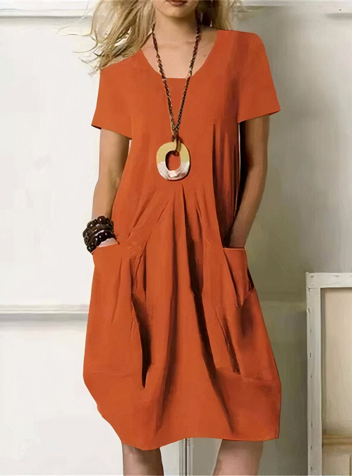 Natalie | Easy Pocket Midi Dress