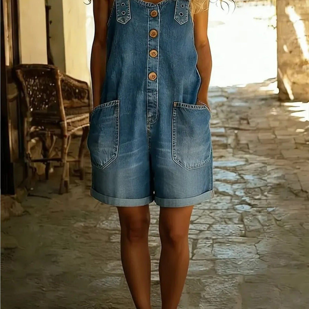 Diana | Button Pocket Playsuit