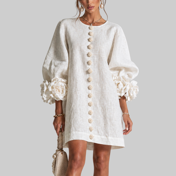 Florence | Floral Sleeve Mini Dress