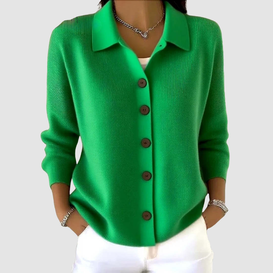 Marina | Button Knit Blouse