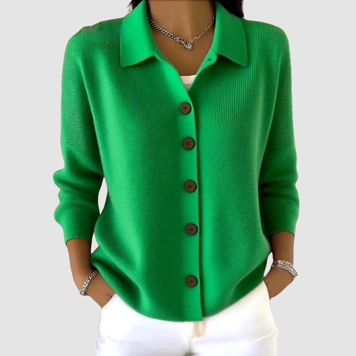 Marina | Button Knit Blouse