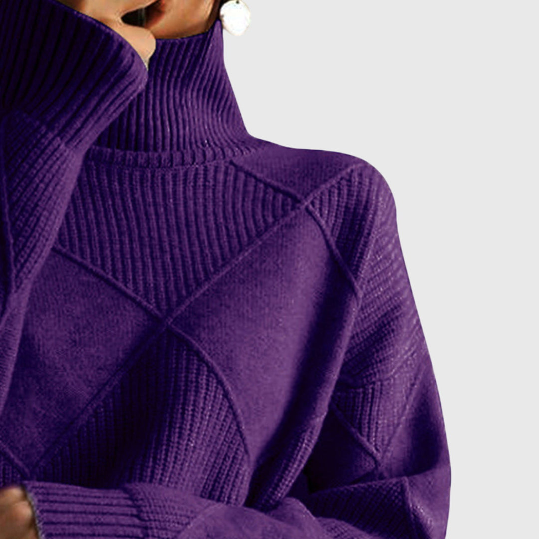 Faye | Turtleneck Knit Sweater
