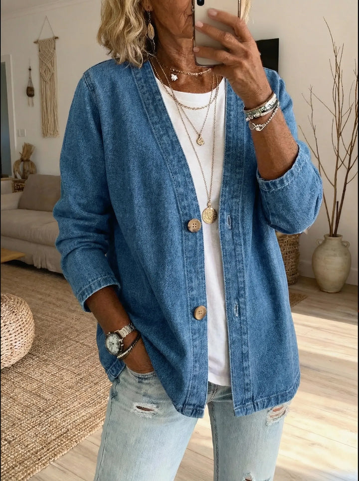 Lola | Button Denim Cardigan