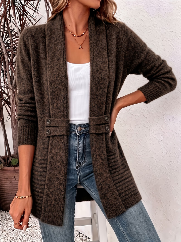 Bianca | Button Detail Knit Cardigan