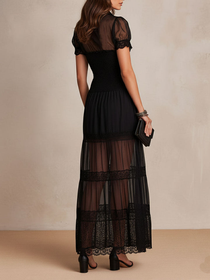 Vivienne | Lace Detail Maxi Dress