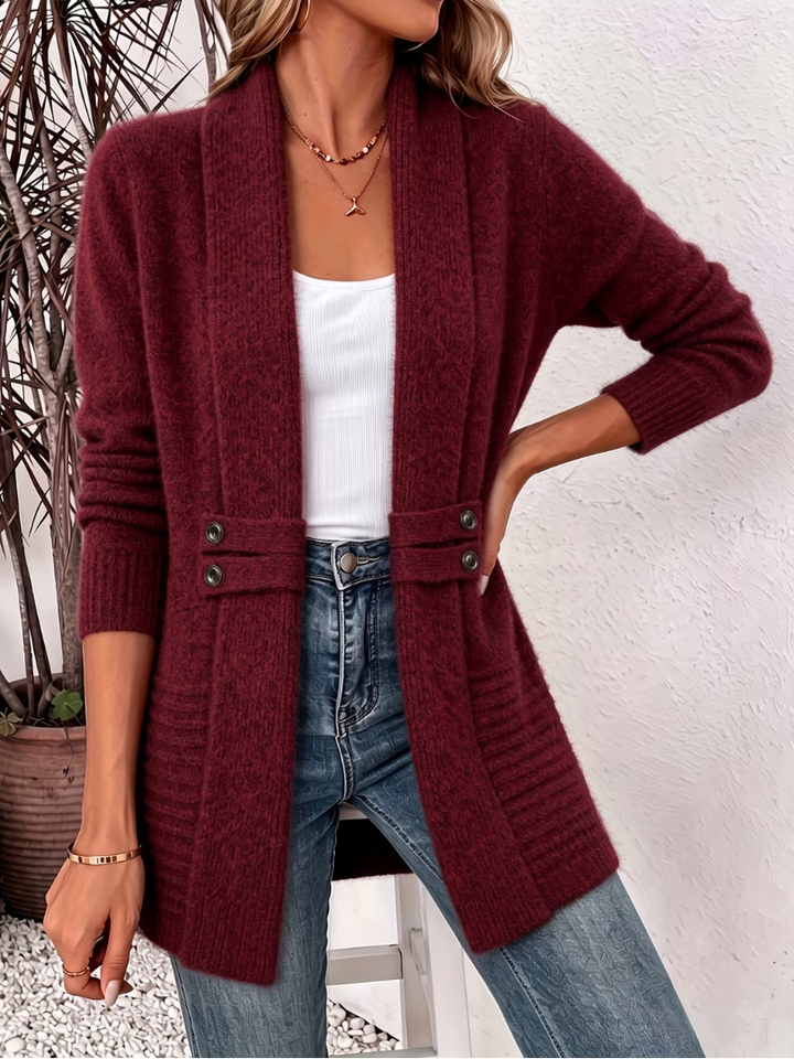 Bianca | Button Detail Knit Cardigan