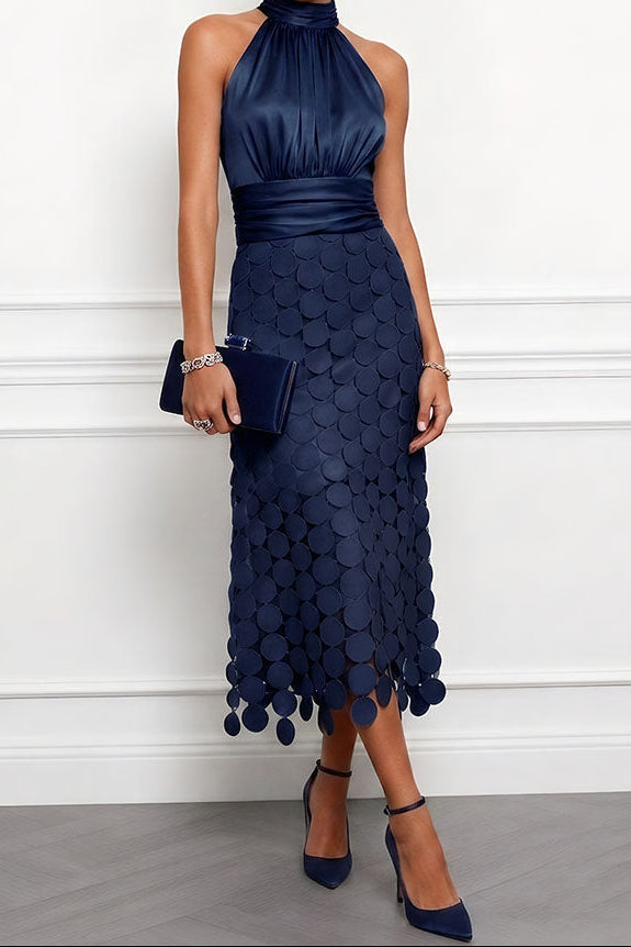 Lucia | Halter Midi Dress