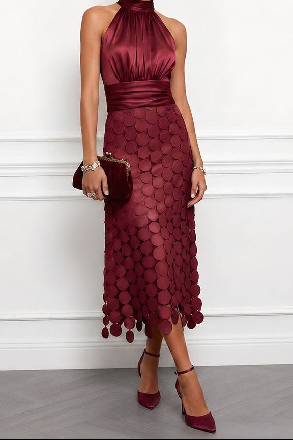 Lucia | Halter Midi Dress