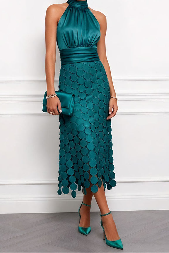 Lucia | Halter Midi Dress