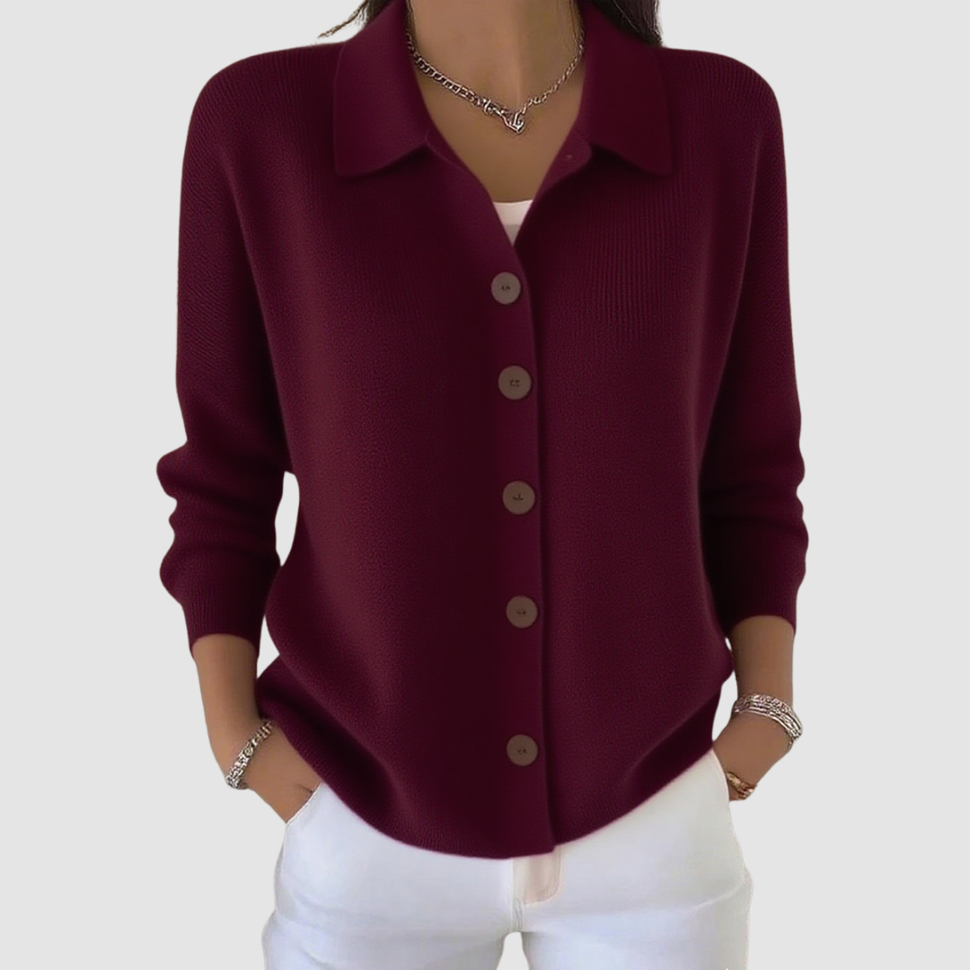 Marina | Button Knit Blouse