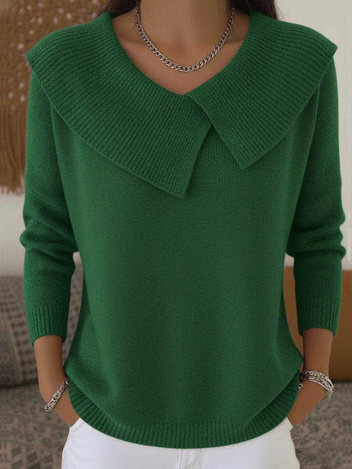 Juliette | Statement Collar Knit Sweater