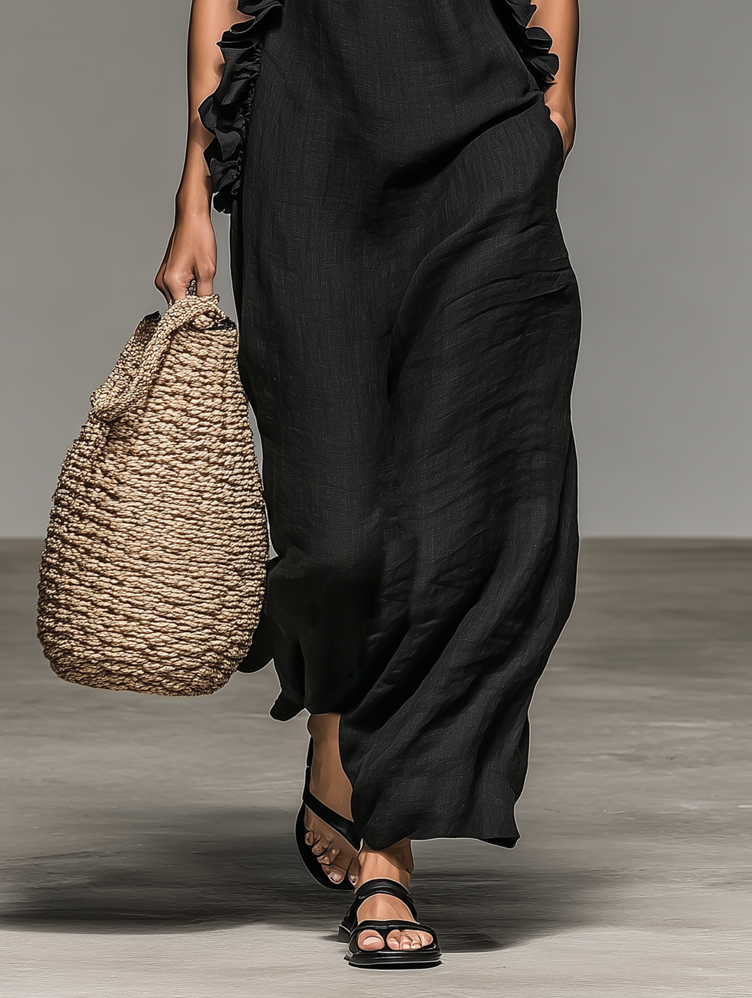 Noemi | Ruffle Detail Maxi Dress