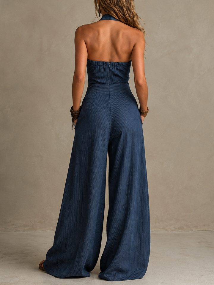 Marielle | Halter Wide-Leg Jumpsuit
