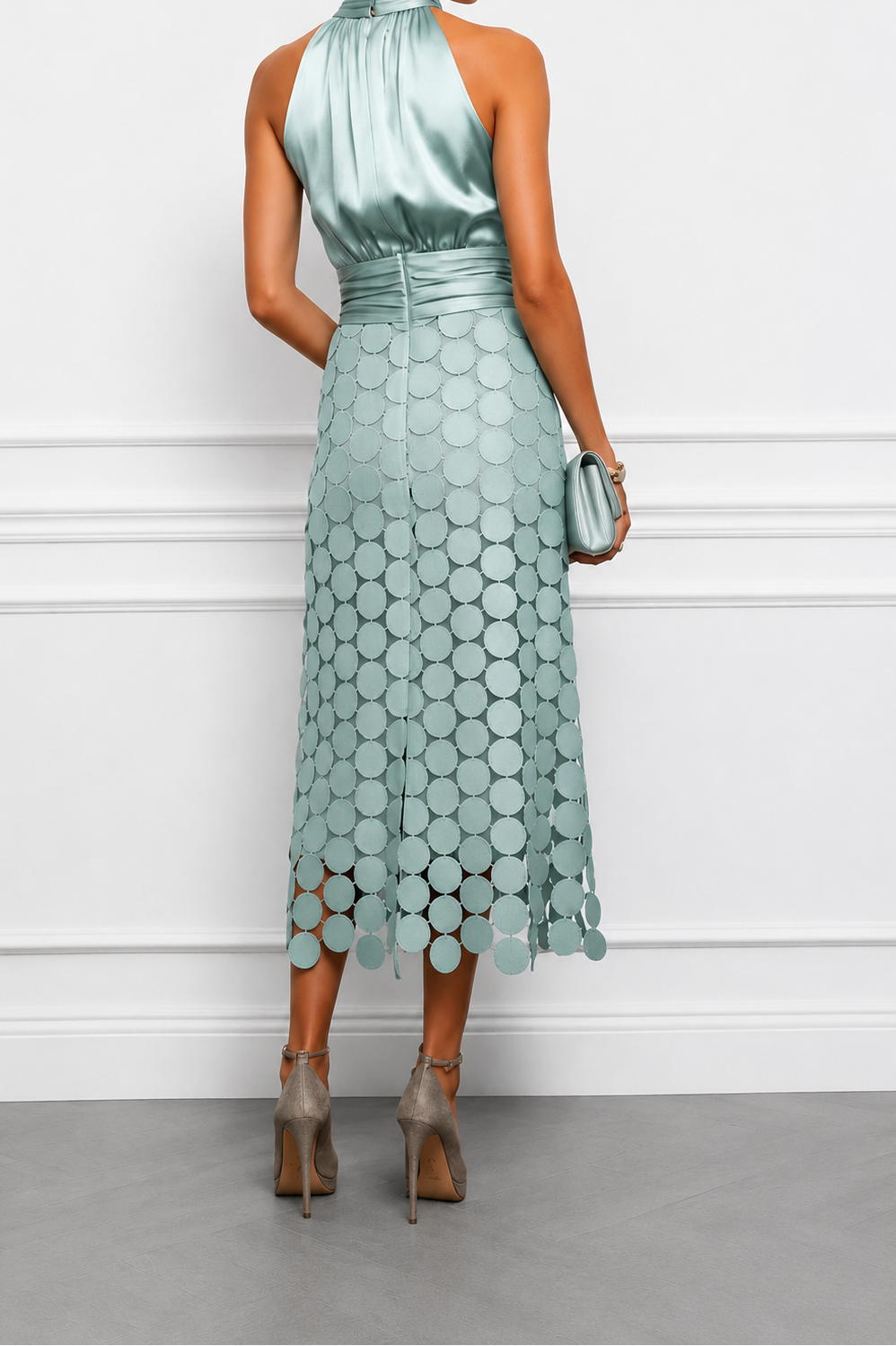 Lucia | Halter Midi Dress