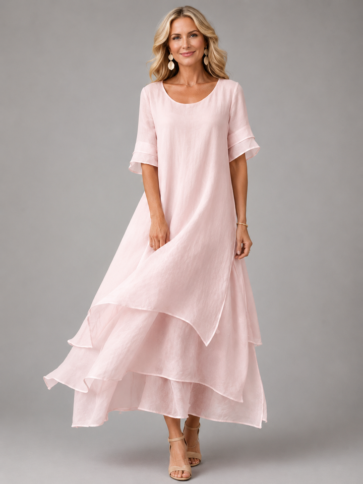Celeste | Layered Midi Dress