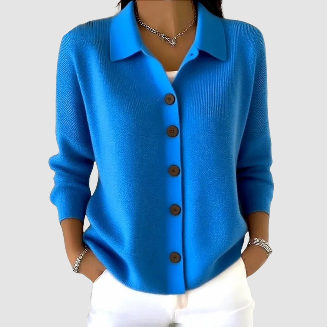 Marina | Button Knit Blouse