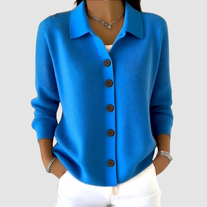 Marina | Button Knit Blouse