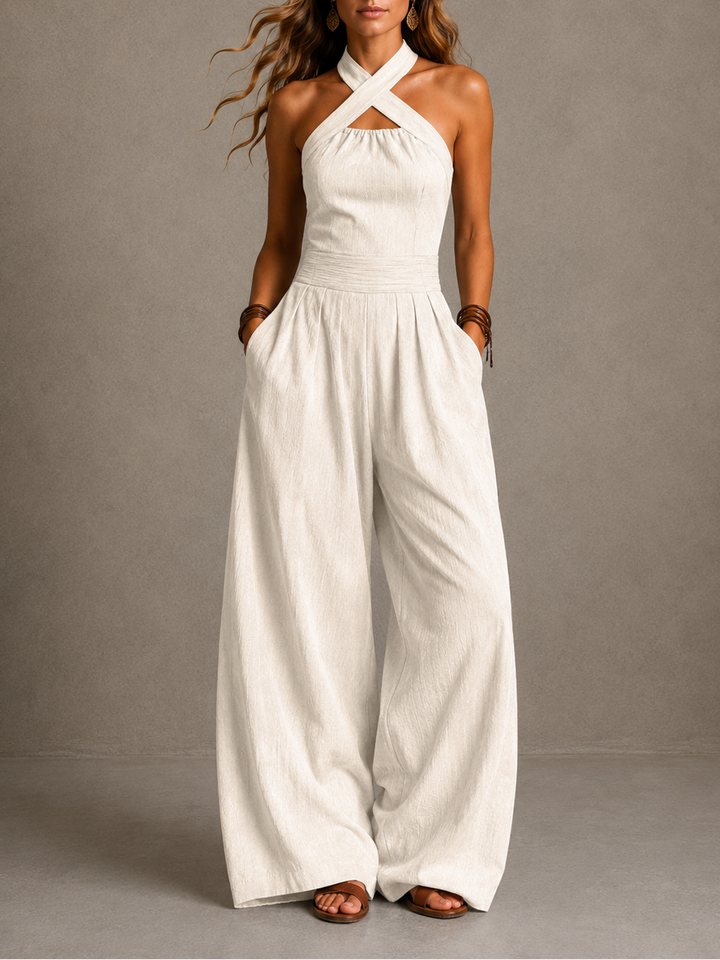 Marielle | Halter Wide-Leg Jumpsuit