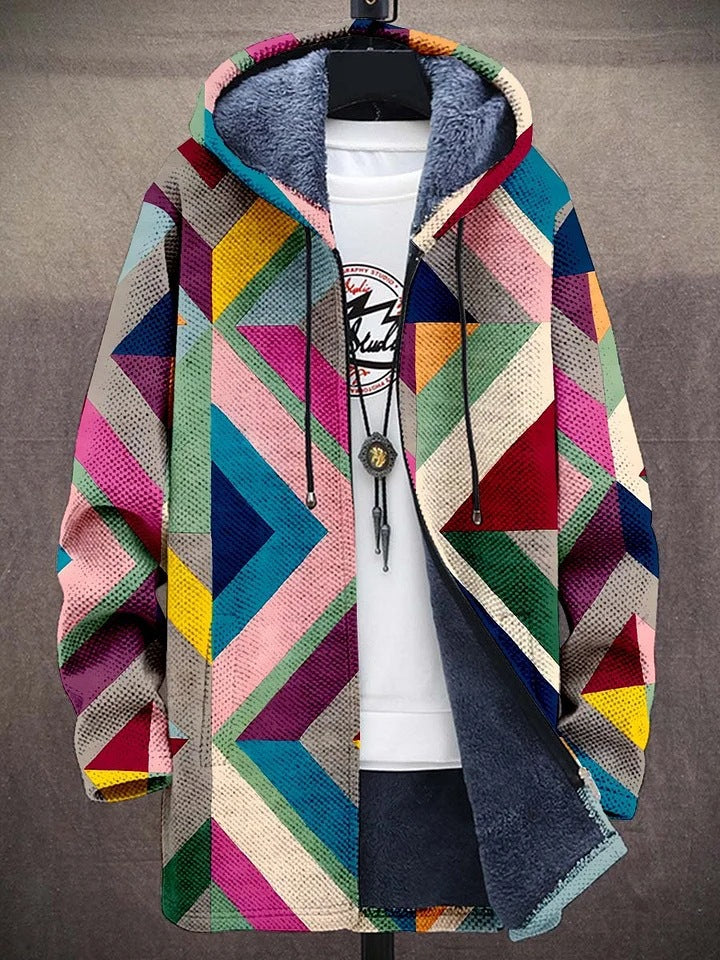 Aria | Hooded Patchwork Cardigan