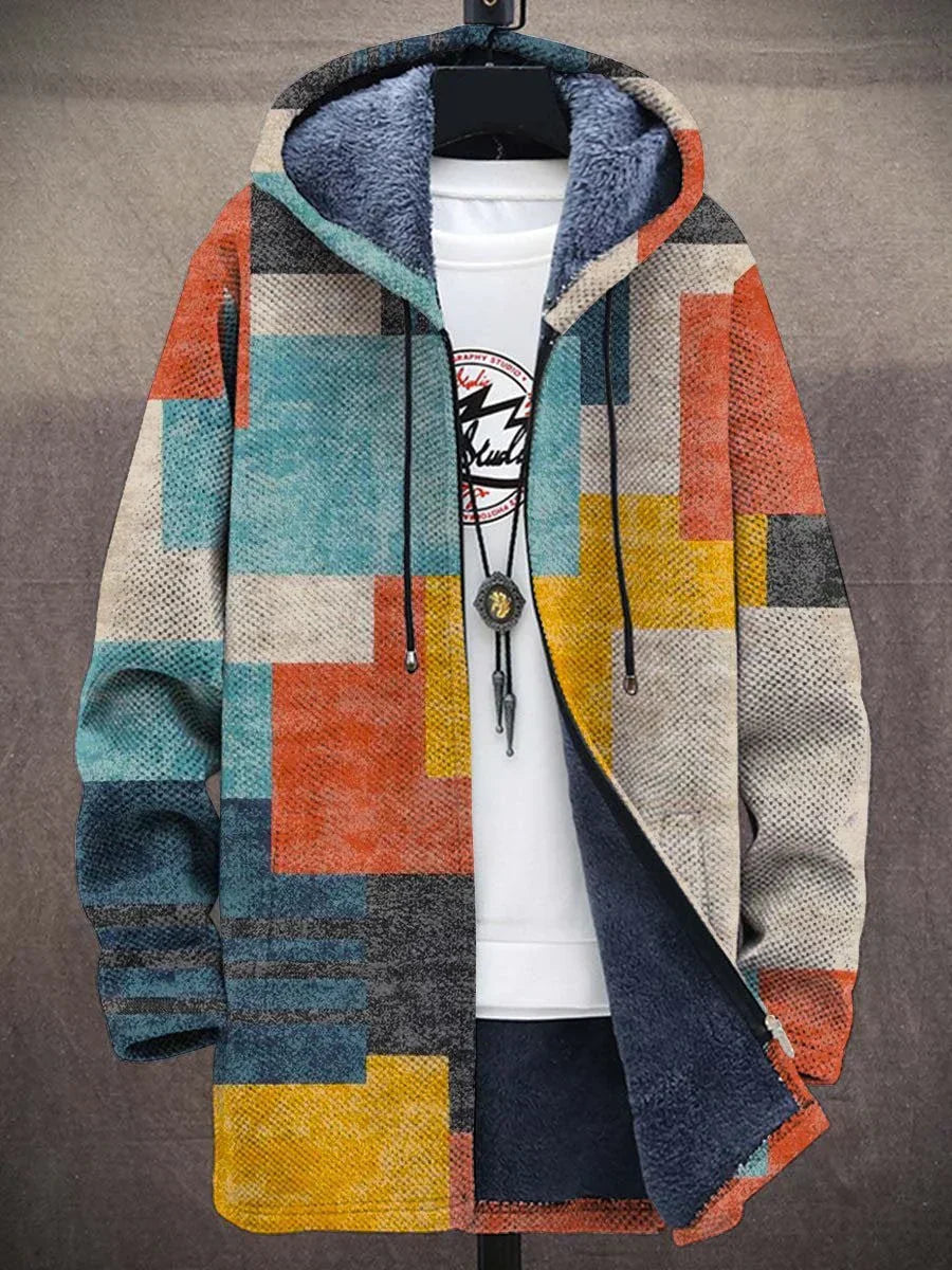 Aria | Hooded Patchwork Cardigan