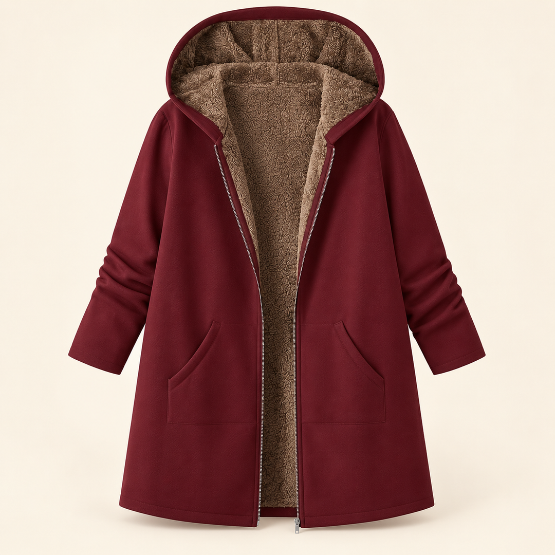 Loretta | Sherpa Lined Hooded Coat