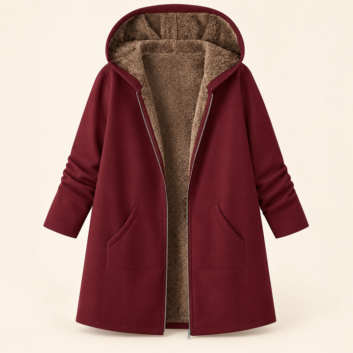 Loretta | Sherpa Lined Hooded Coat