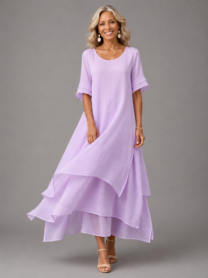 Celeste | Layered Midi Dress