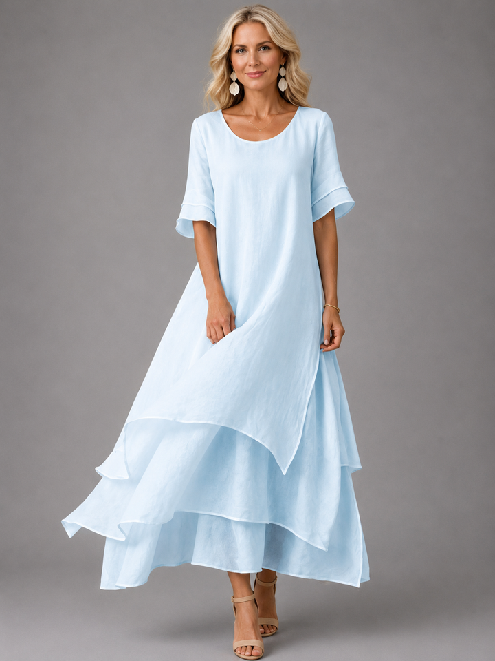 Celeste | Layered Midi Dress