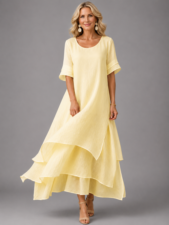Celeste | Layered Midi Dress