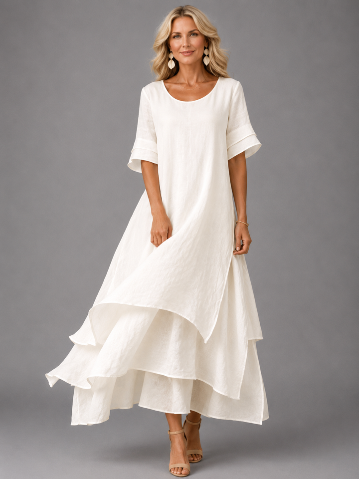Celeste | Layered Midi Dress