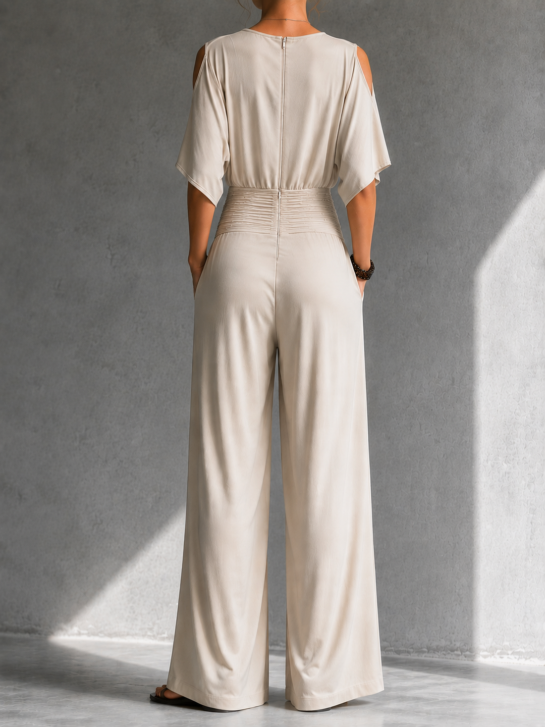 Arabella | Draped Wide-Leg Jumpsuit