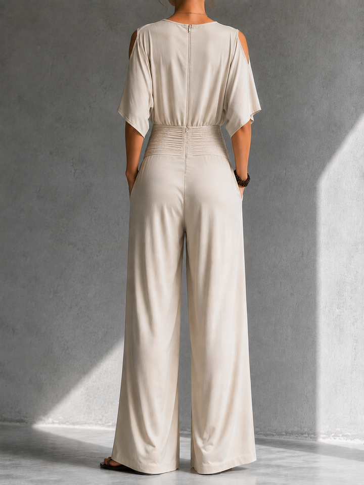 Arabella | Draped Wide-Leg Jumpsuit