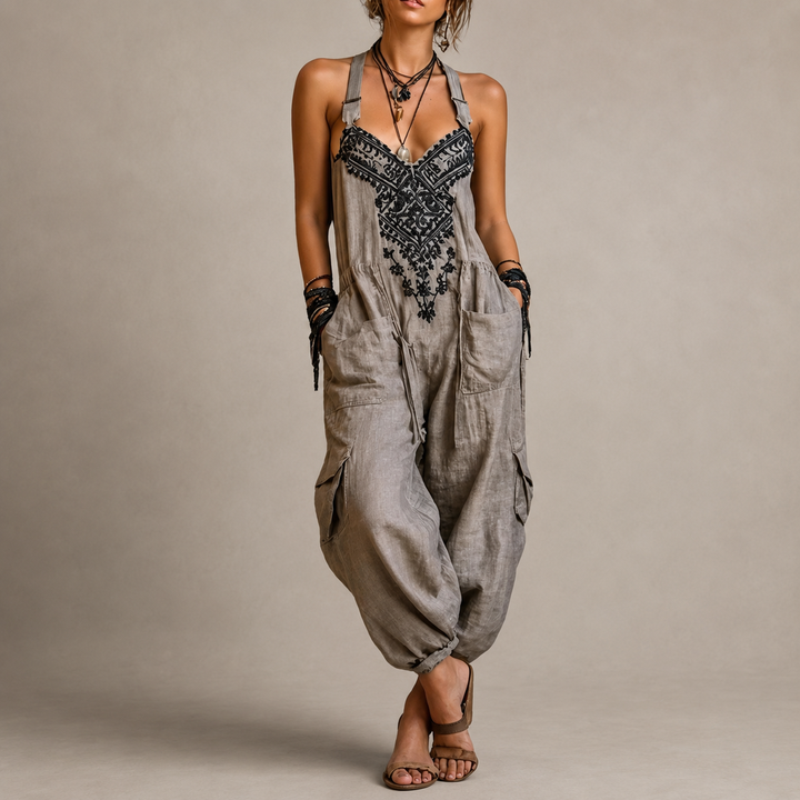 Sorella | Embroidered Relaxed Jumpsuit