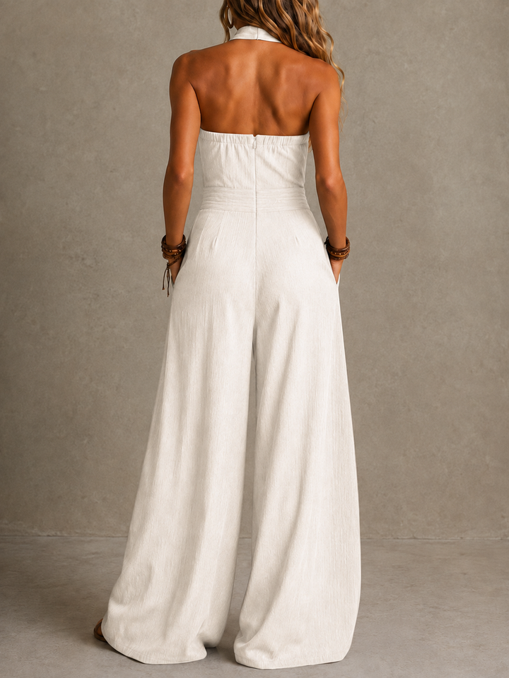 Marielle | Halter Wide-Leg Jumpsuit