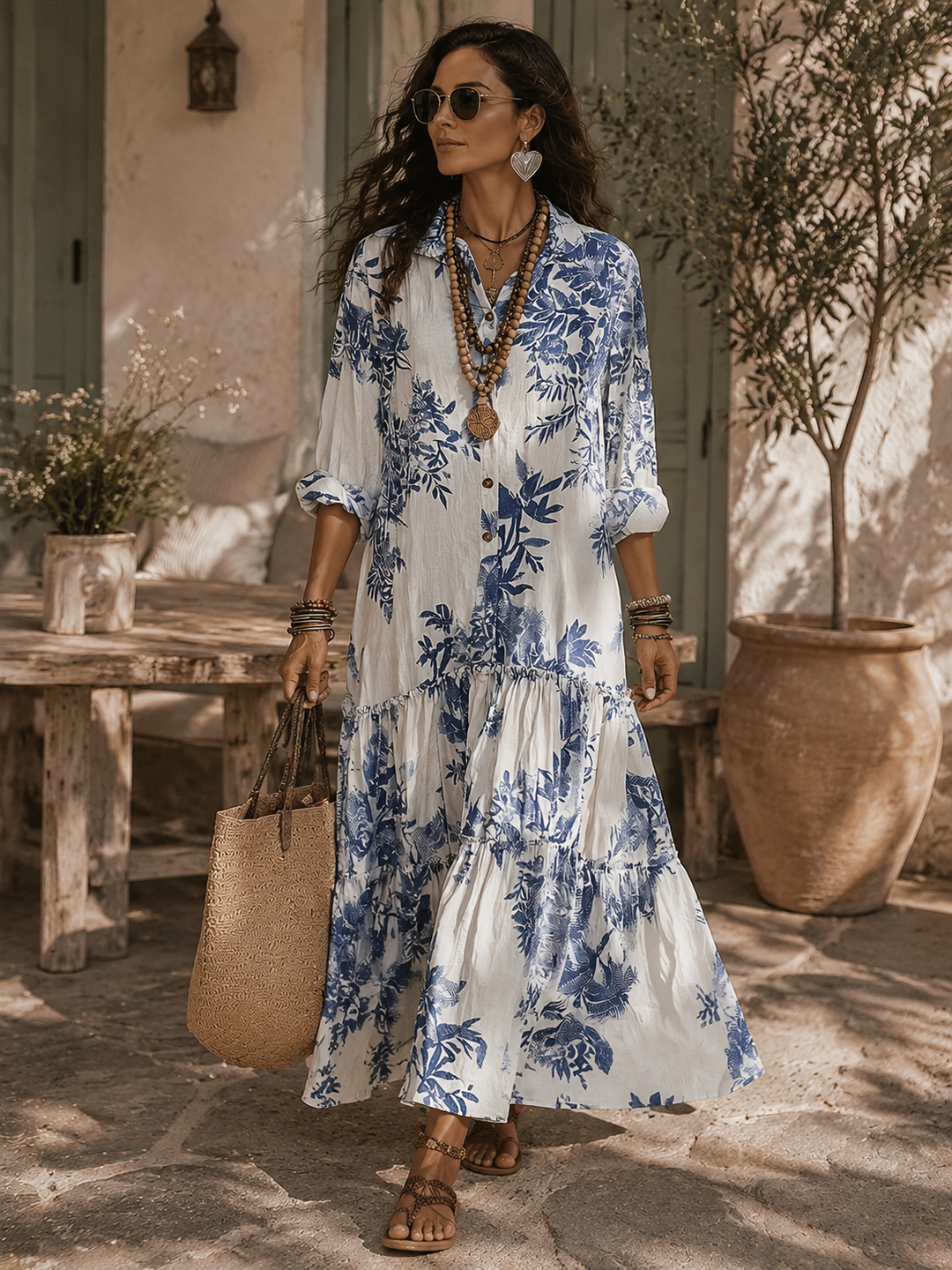 Rosalie | Floral Tiered Maxi Dress