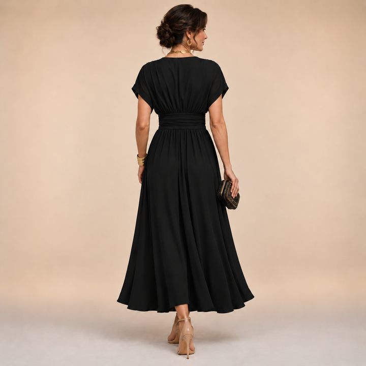 Celestine | Elegant V-Neck Maxi Dress