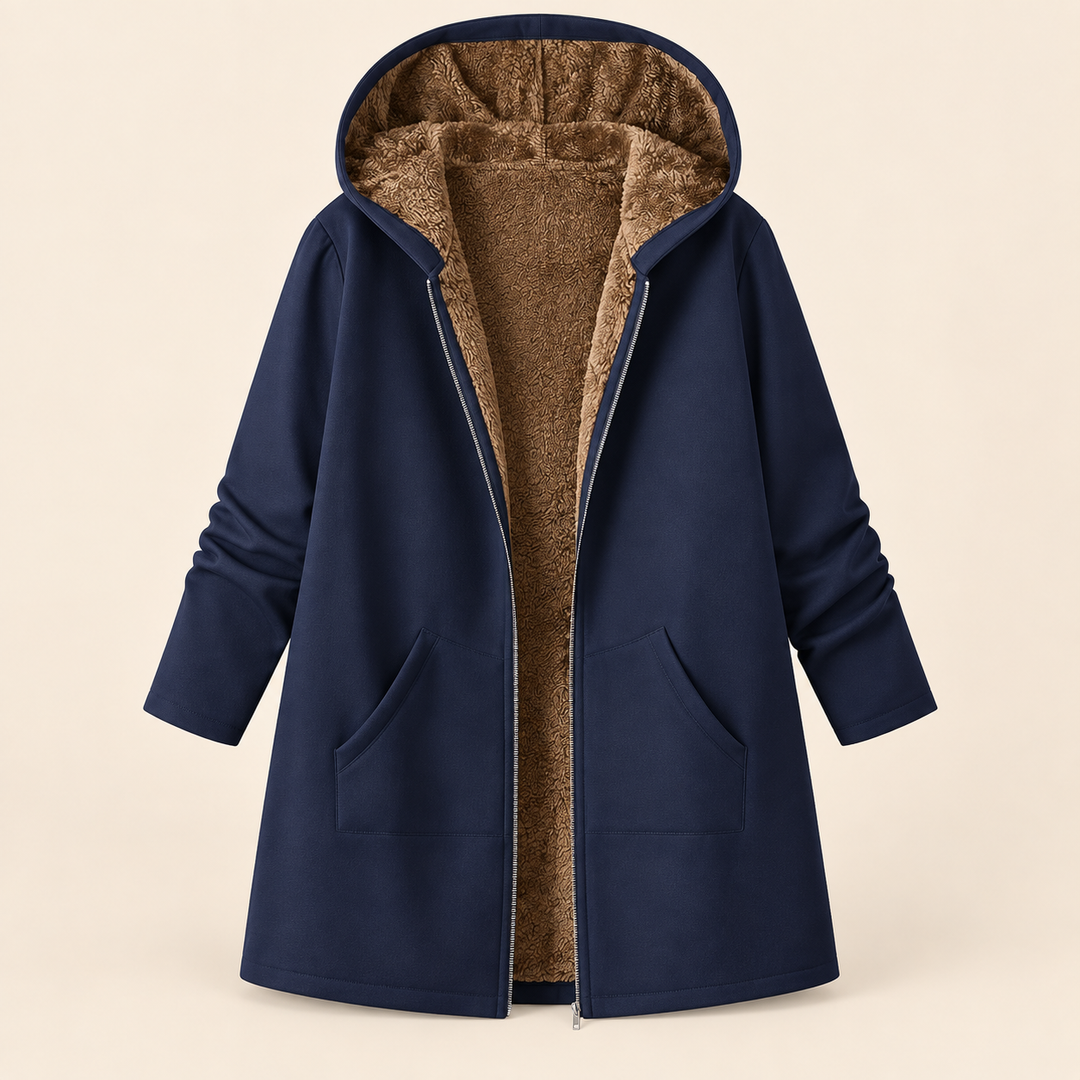 Loretta | Sherpa Lined Hooded Coat
