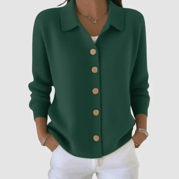 Marina | Button Knit Blouse