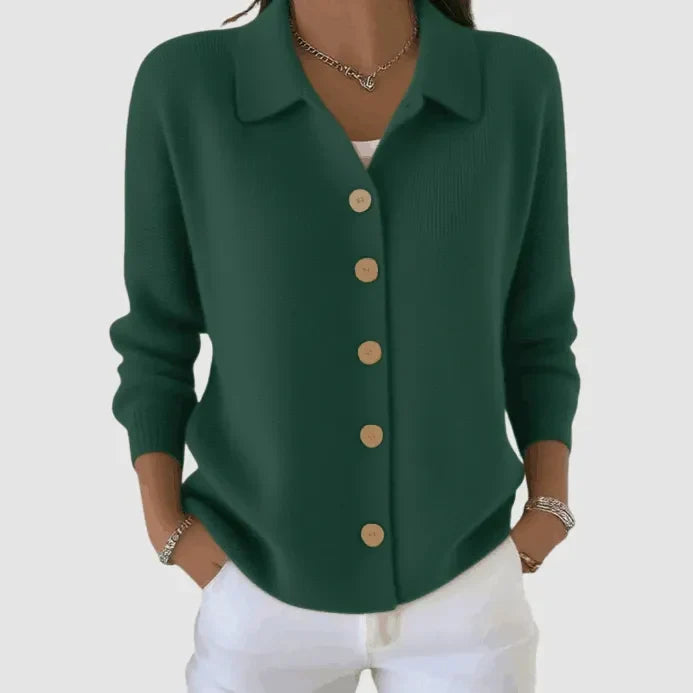 Marina | Button Knit Blouse