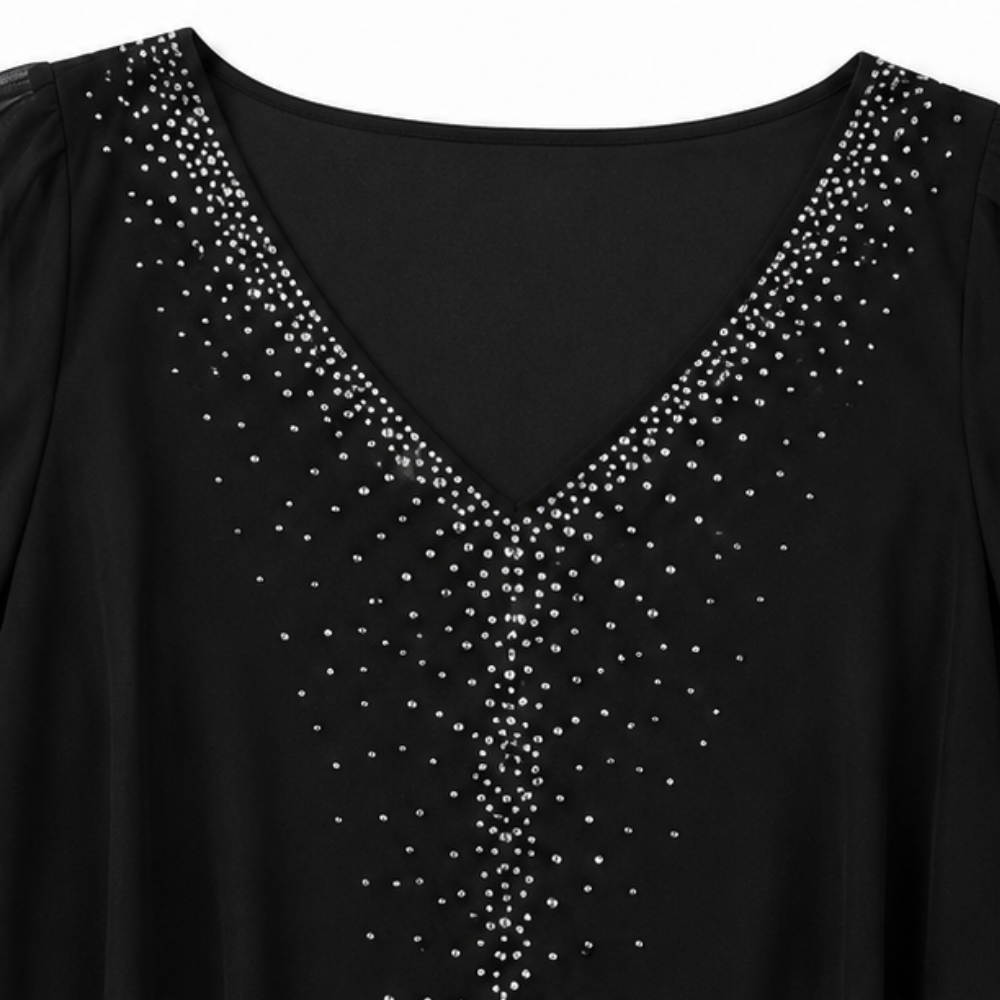 Celestine | Embellished Chiffon Overlay Dress