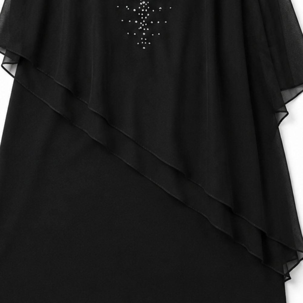 Celestine | Embellished Chiffon Overlay Dress
