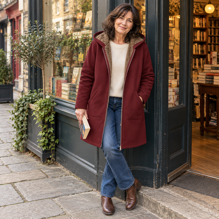 Loretta | Sherpa Lined Hooded Coat