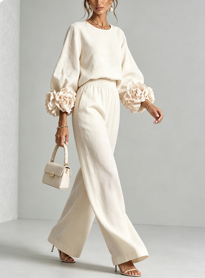 Isabelle | Floral Sleeve Two-Piece Set